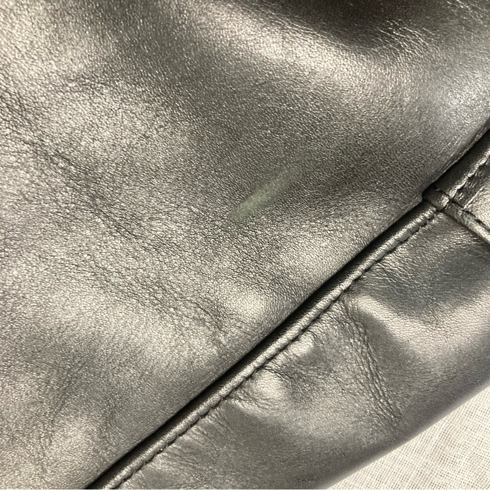 Vintage 1990s L.L.Bean AmeriBag Healthy Back Black Leather Sling Backpack Y2K - Picture 5 of 10